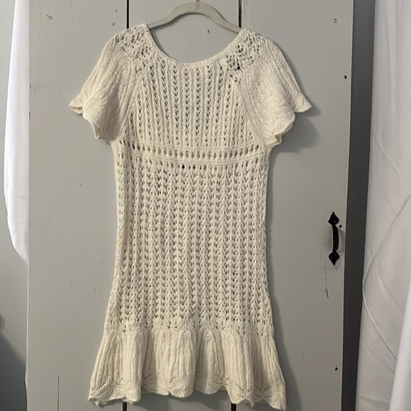 Free People Knitted  Dress Cover up Size L - Picture 7 of 10